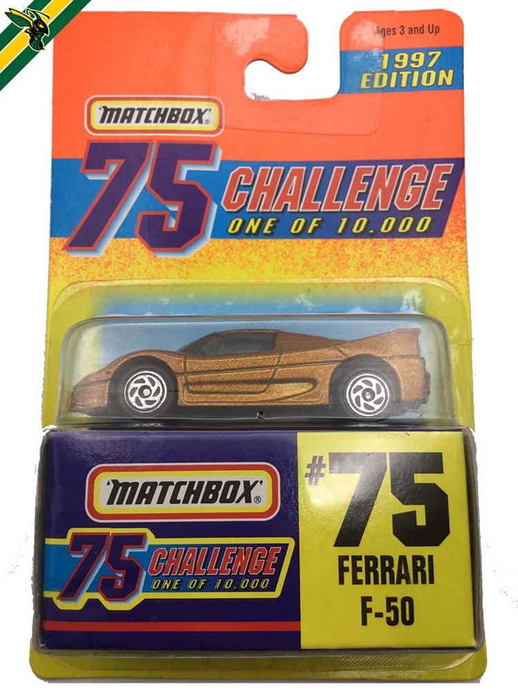 1997 Matchbox Ferrari F-50 75 Challenge
