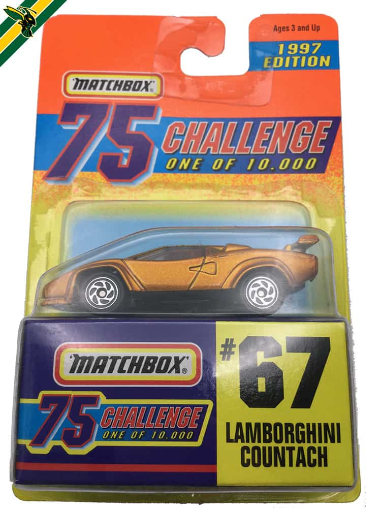 1997 Matchbox Lamborghini Countach 75 Challenge