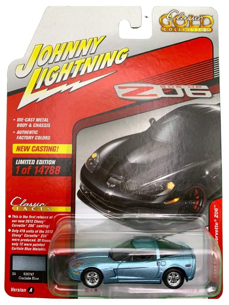 Johnny Lightning - 2012 Chevy Corvette Z06 - Carlisle Blue