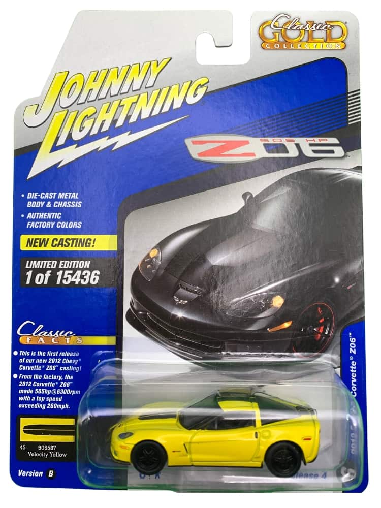 Johnny Lightning - 2012 Chevy Corvette Z06 - Velocity Yellow