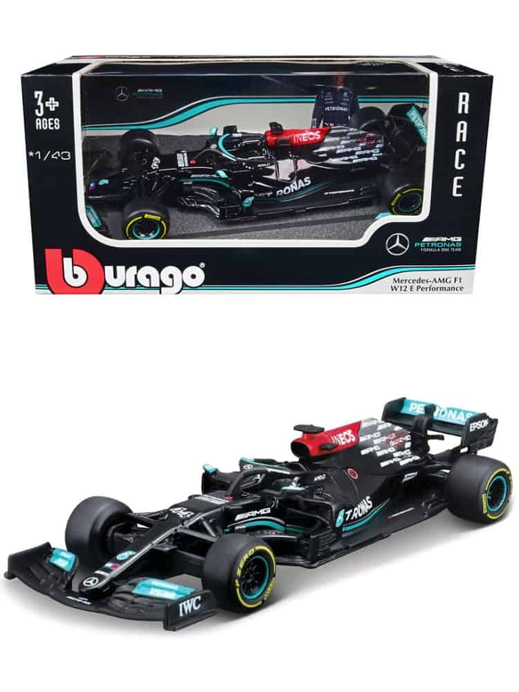 bburago 2021 Mercedes Racing 44 Lewis Hamilton