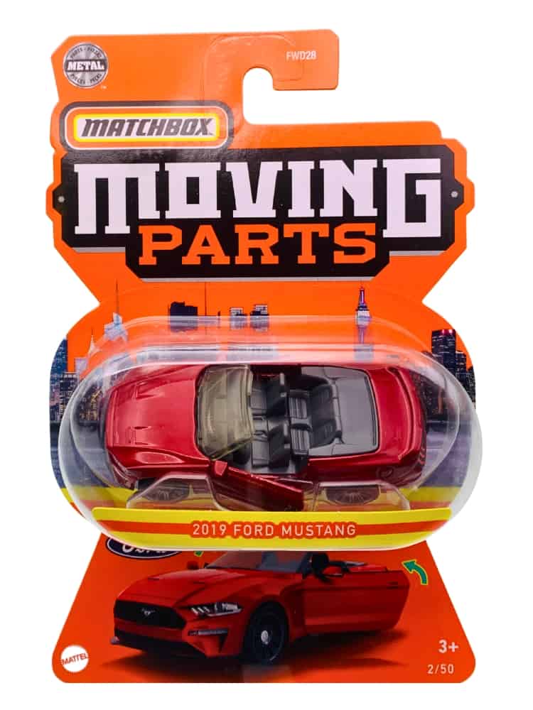 Matchbox Moving Parts Ford Mustang Convertible Red