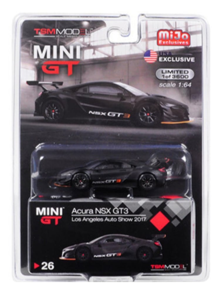 Mini GT Acura NSX GT3 in flat black