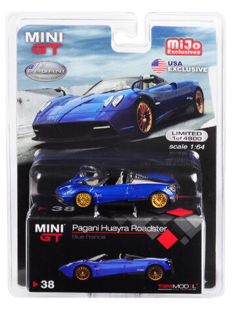 Mini GT Pagani Huayra Roadster Blue