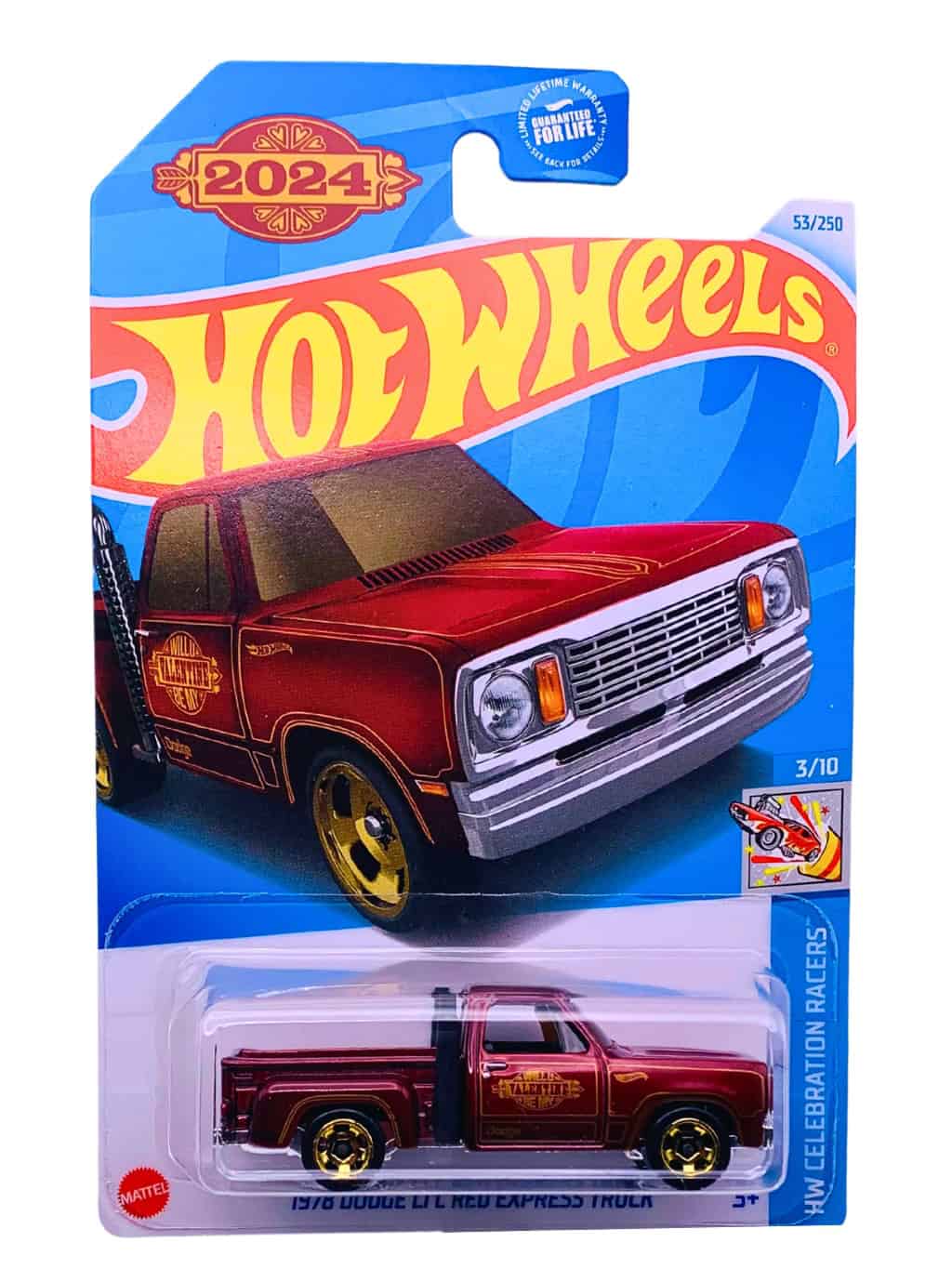 Hot Wheels 1978 Dodge LiL Red Express Truck - 2024 HW Celebration Racers