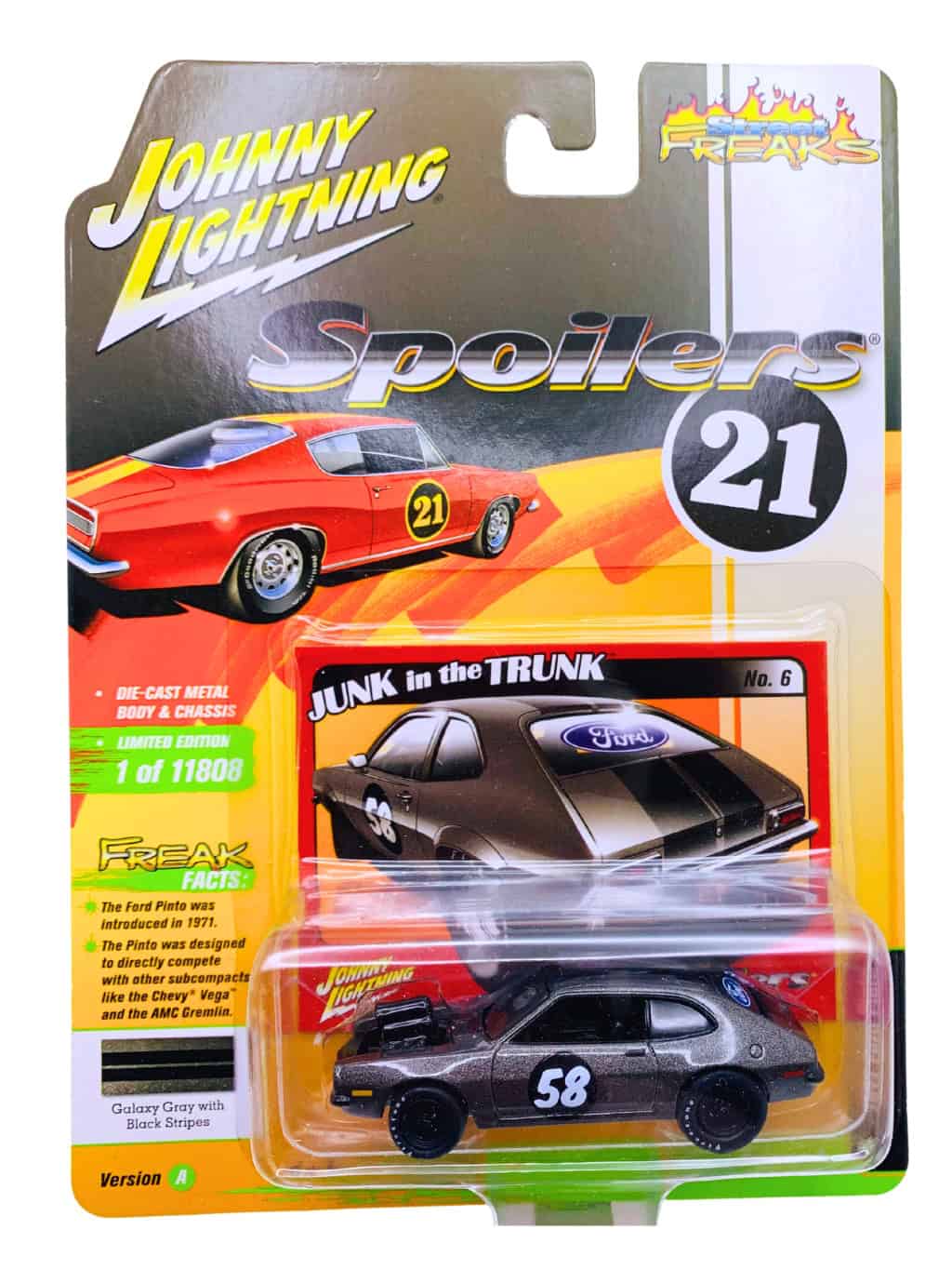 Johnny Lightning Spoilers Ford Pinto Gray