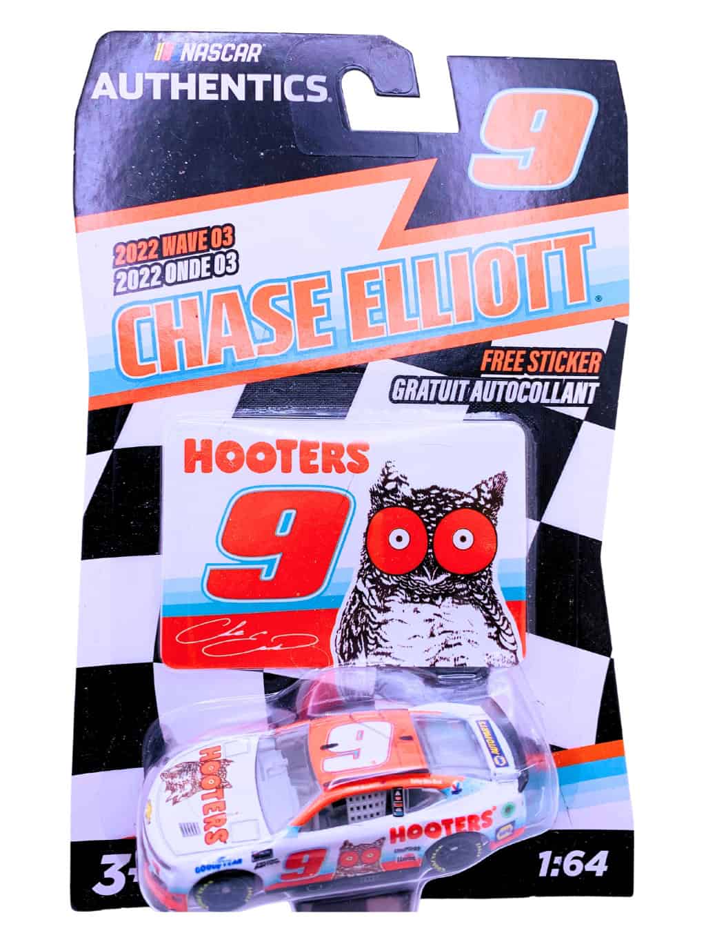 NASCAR 2022 Chase Elliott Hooters Chevy