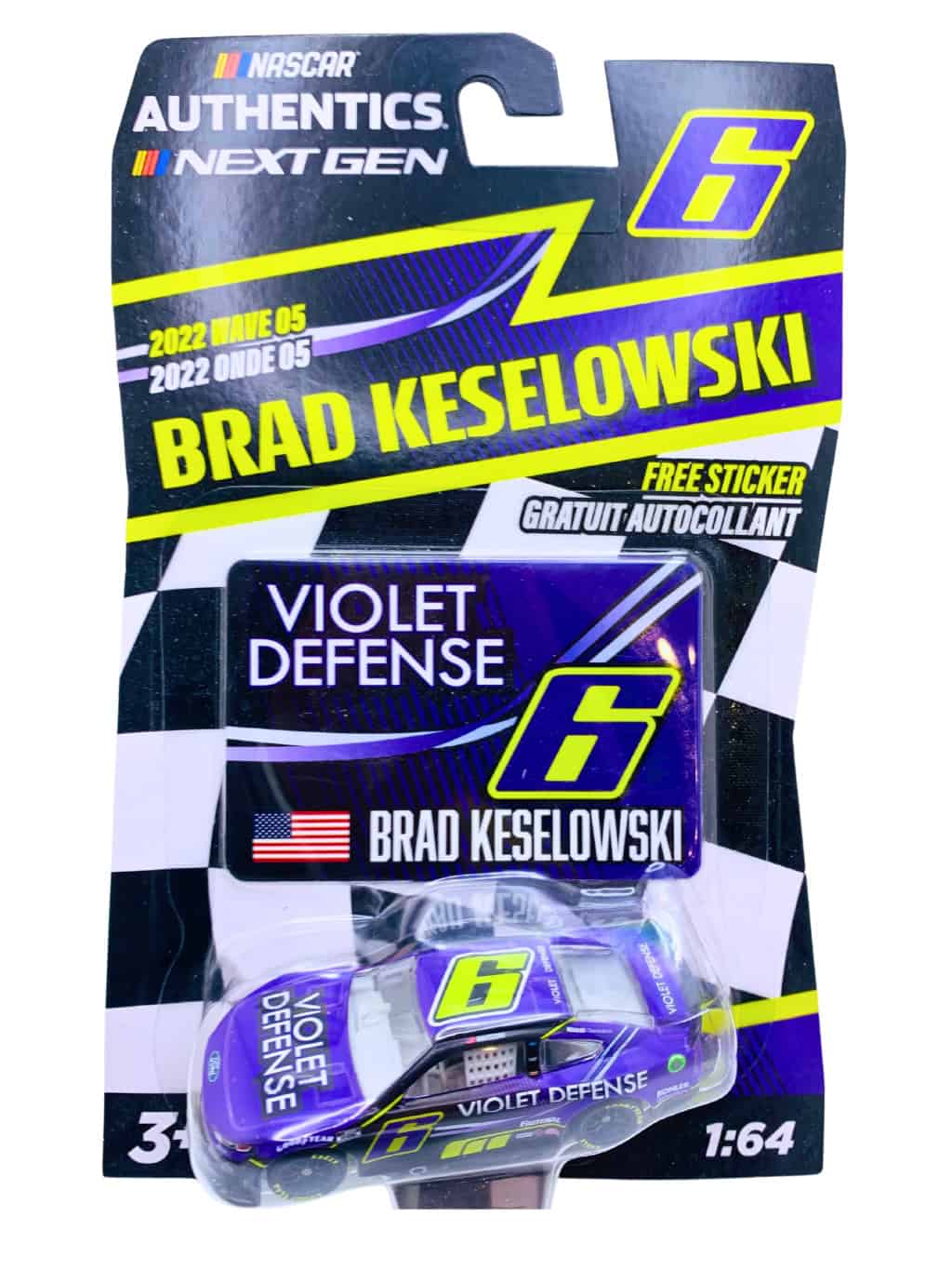 NASCAR Brad Keselowski Violet Defense