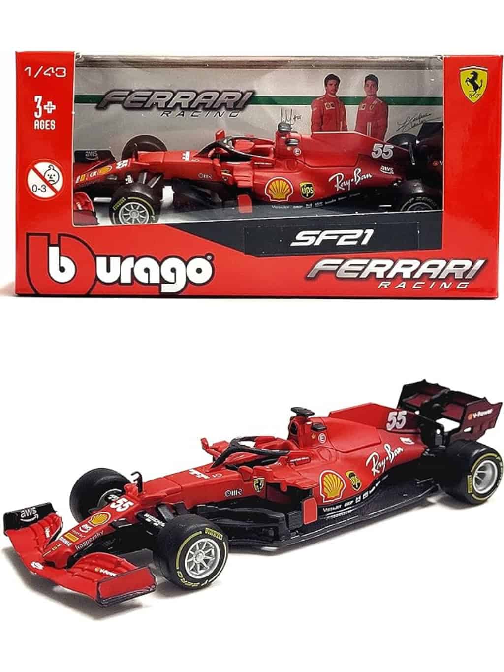 Bburago Carlos Sainz 2021 Ferrari SF21