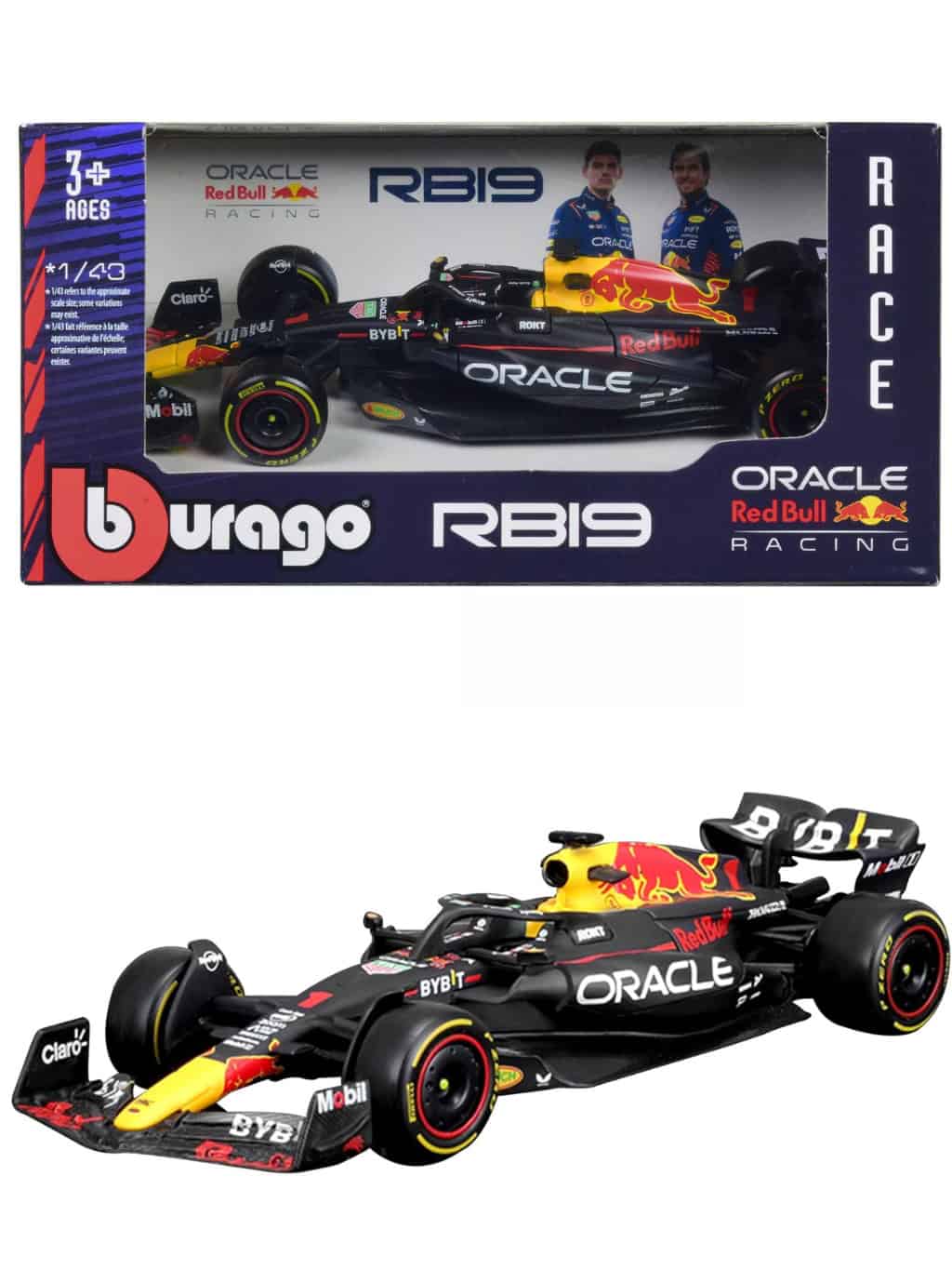 Bburago Max Verstappen 2023 Red Bull Racing RB19